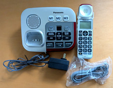 Panasonic KX-TGM450S Silver Amplified Cordless Phone with Answering Machine