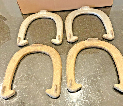 Vintage JC Higgins Horseshoes Set 4 Sears Sporting Goods 7” 8”