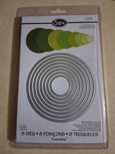 Sizzix Framelits Die Set 8/PK - Circles item 657551 , used for die-cutting.