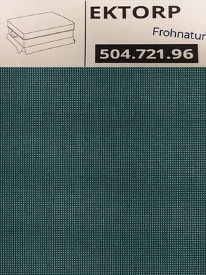 IKEA EKTORP Bezug für Hocker Totebo dunkeltürkis 504.721.96 NEU OVP									