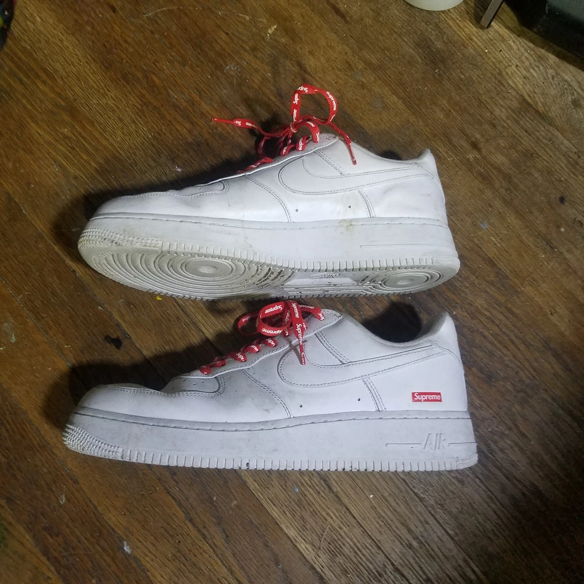 Nike Air Force 1 x Supreme Low Box Logo - White for Sale