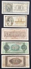 Greece Banknotes - 1943-44 - 200million/25m/10m/10billion/50  Drachma
