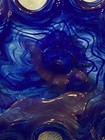 Pair of Handblown Cobalt Blue Glass Seashells — photo 7