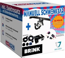 BRINK AHK für Mercedes EQS ab 21 schwenkbar + 13-pol ERICH ES SPEZ