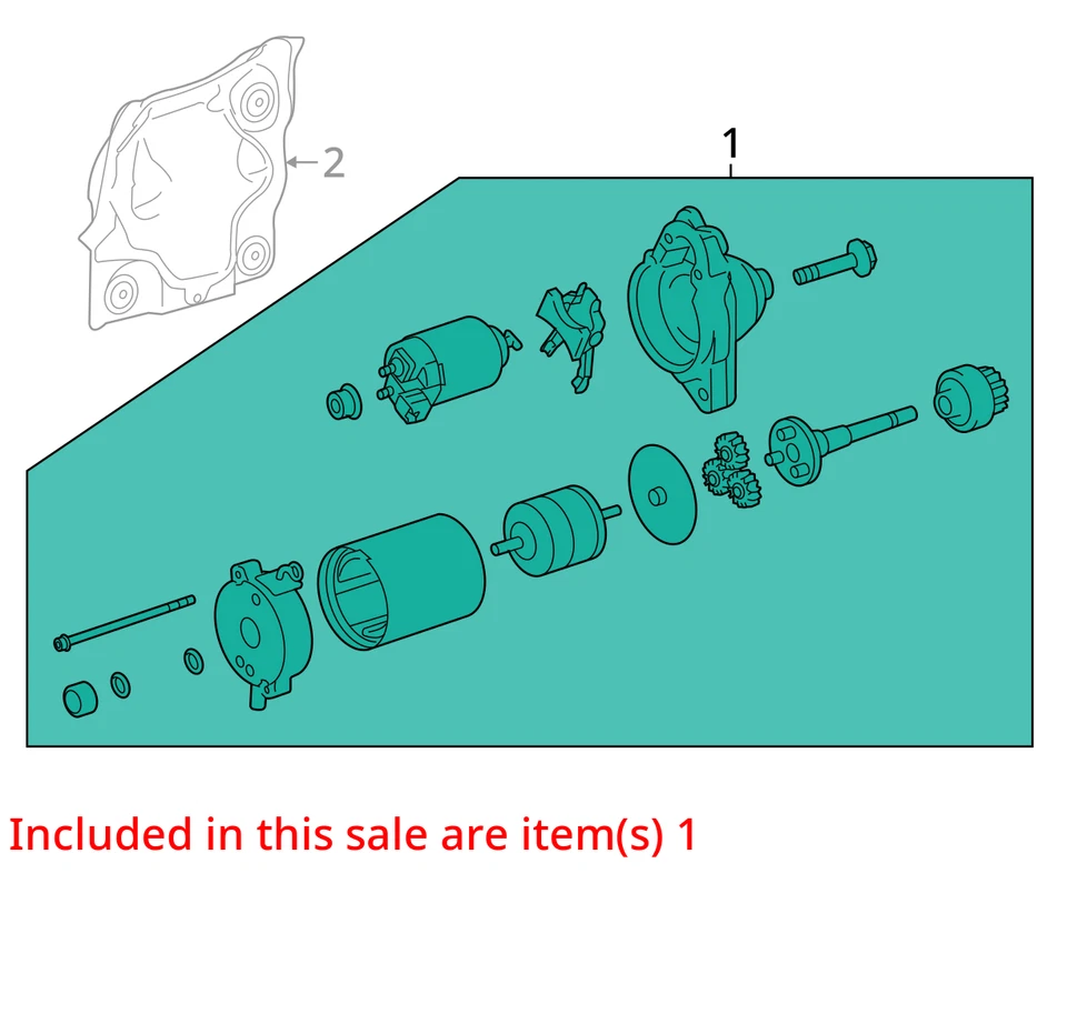 Starter Motor AWD Fits 09-17 LEXUS LS460 10223259 - Image 4 of 4