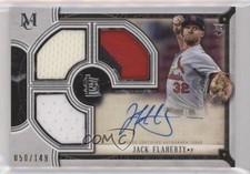 2018 Museum Collection Signature Swatches Triple Relic Jack Flaherty Auto 6fs