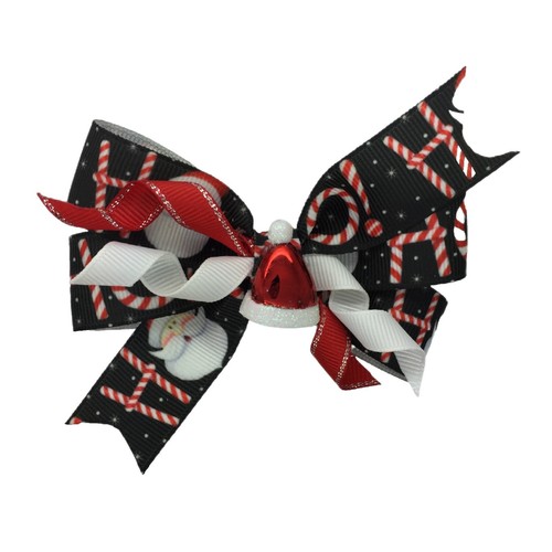 NWT Sunday State Pack of 5 Black & Cream Colored Hair Bow  display picture 1