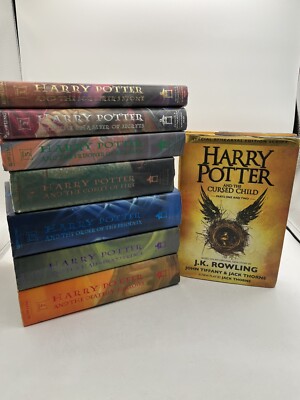 Harry Potter Scholastic Set J.K. Rowling Hardcover 1-7 + Cursed Child 1st Am. Ed