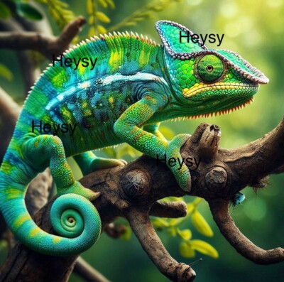 Chamaleon Digital Image Photo Wallpaper Desktop AI Art Sample DigitalDelivery