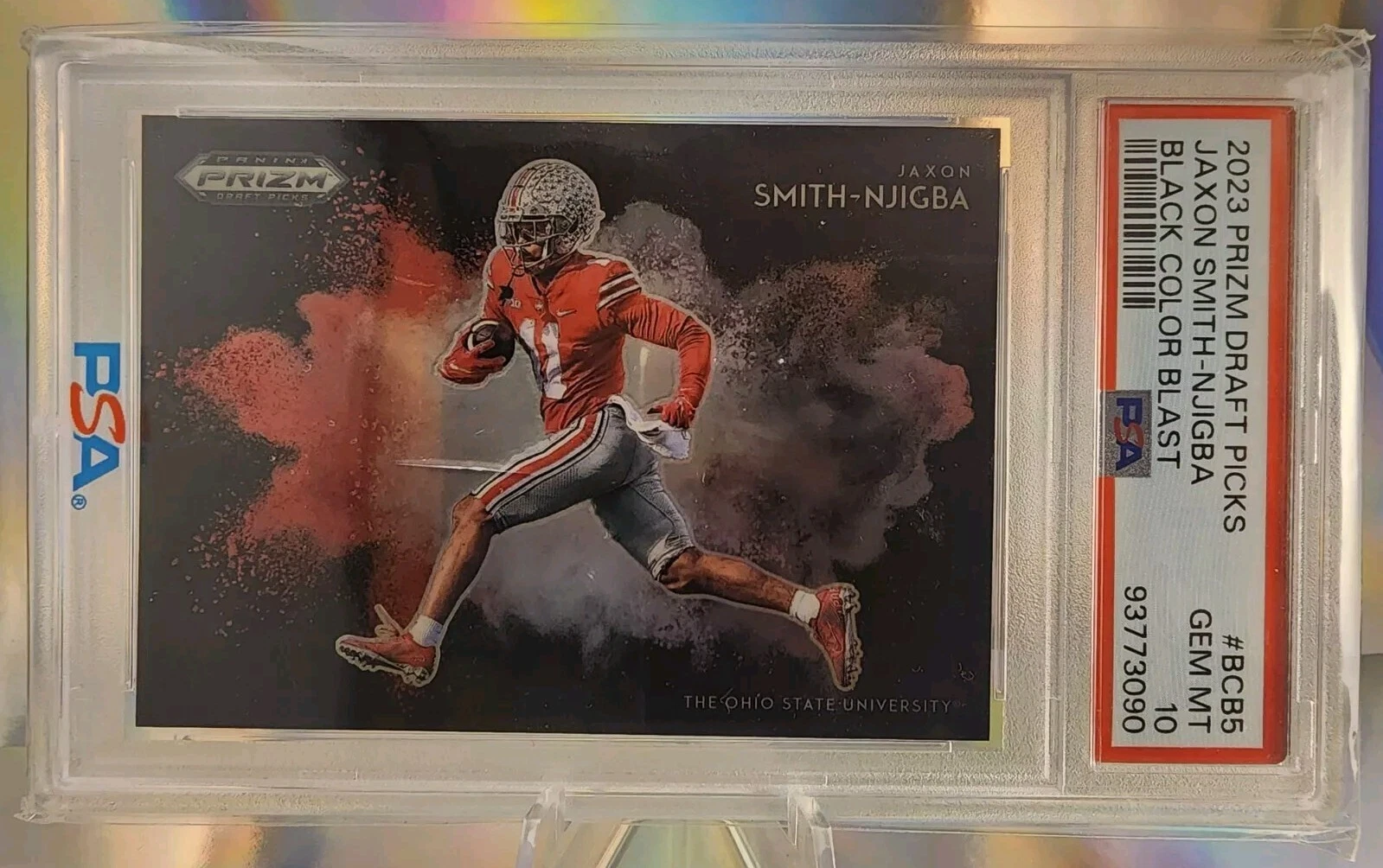 Jaxon Smith-Njigba Panini Prizm Draft Picks Black Color Blast #BCB5 Base