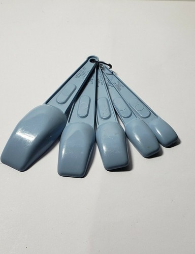 KING KRAFT Measuring Spoons 1tbsp ~ 1/2tbsp ~1tsp ~1/2 tsp ~ 1/4 tsp Color blue - Picture 4 of 6