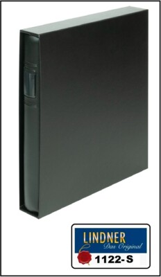 Lindner 1122 S Ring Binder Standard + Cassette Black Empty