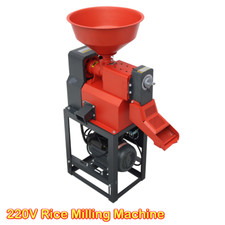 220V Household Rice Hulling Machine Rice Milling Sheller 130-170kg/h Yield 1.8kW