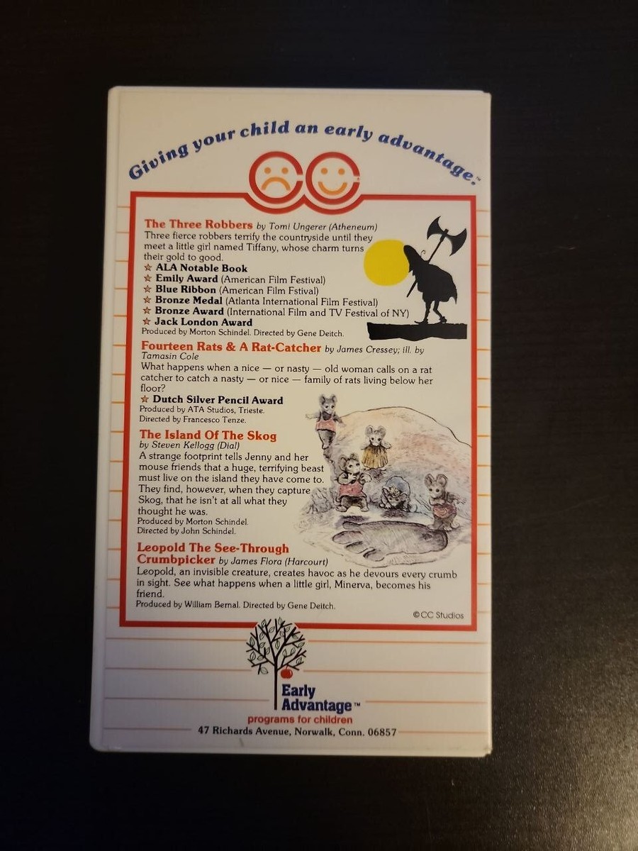 The Children's Circle The Three Robbers VHS Video Reading The Children's Circle The Three Robbers VHS Video Reading