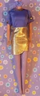 Amazing Vintage 1980's Barbie Clone 4 Piece Outfit Top, Skirt, Fishnets, Scarf