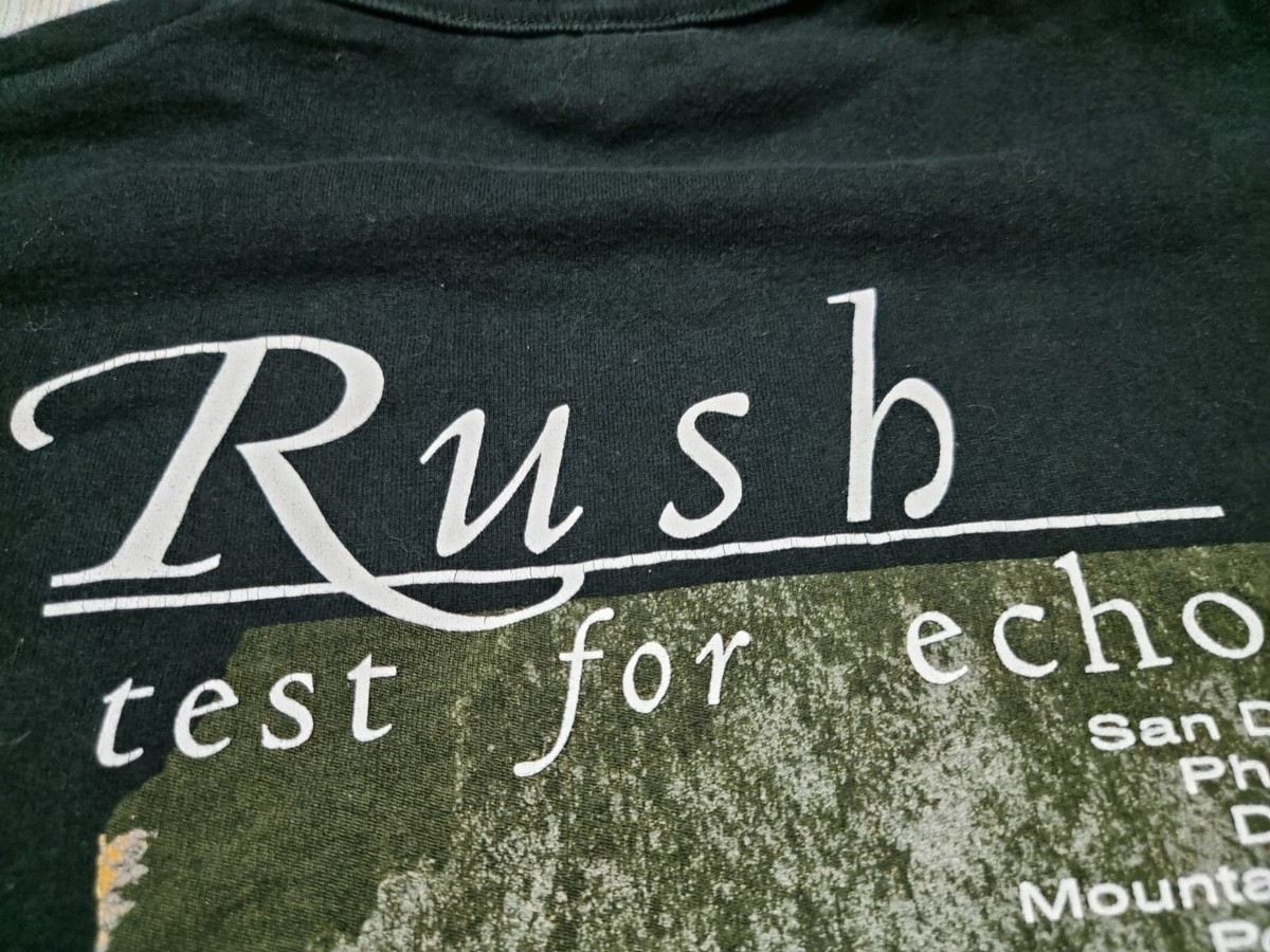 Vintage 90s Rush Test For Echo 1996-97 Tour T Shirt XL Single
