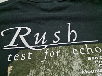 Vintage 90s Rush Test For Echo 1996-97 Tour T Shirt XL Single