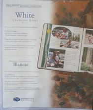Creative Memories White Pages 8.5x11 Pack of 15 Sheets / 30 Pages 2002