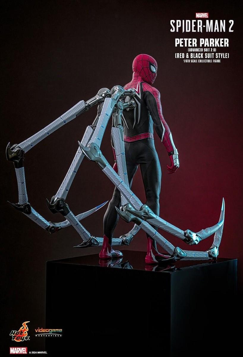 ホットトイズ ピーター・パーカー スパイダーマン VGM66 レッド&ブラック Hot Toys 1/6 VGM66 SPIDER-MAN 2 PETER PARKER ADVANCED SUIT