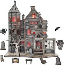 DIY Miniature House Kits for Adults Halloween Haunted House Mini Dollhouse Kit