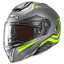 HJC i91 Tricus Modular SunShield Motorcycle Helmet Hi-Viz 2XL XXL DOT USA