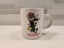 Vintage Chuck E. Cheese ShowBiz Pizza Time 2.75" Mini Ceramic Coffee Mug Cup