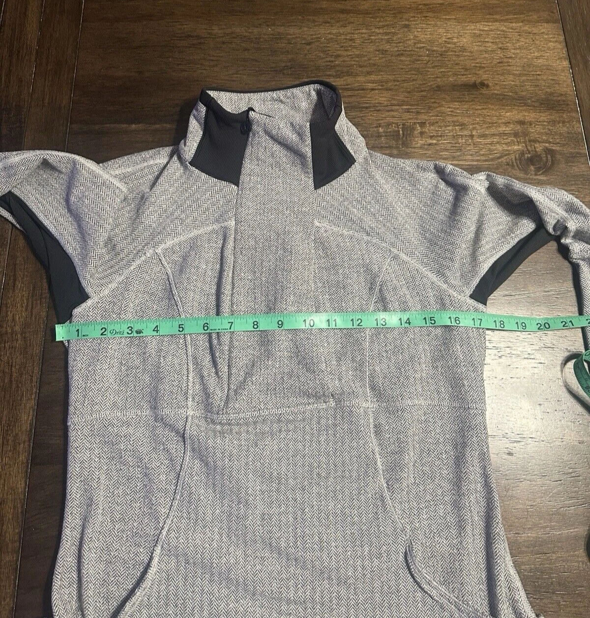 lululemon base runner pullover long sleeve half zip herringbone base-layer