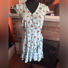 J. Crew Mercantile floral mock wrap dress size 8