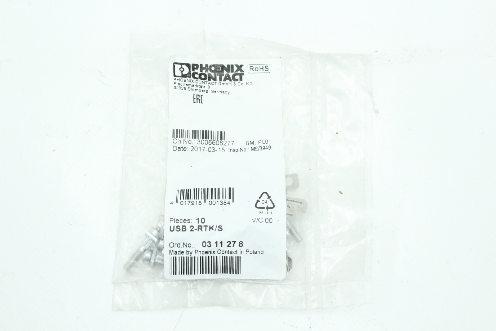 Phoenix Contact USB 2-RTK/S Switch Bridge 03 11 27 8