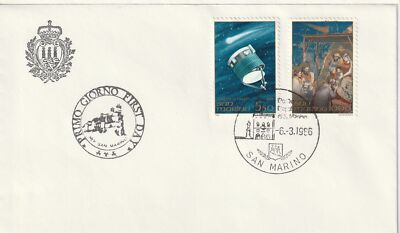 1986 FDC LIBERTAS A.A.S.F.N. SAN MARINO HALLEY COMET MF81710
