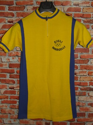 Maillot Vélo Vintage Eroica – Maglia Giacca – 80% Laine – Taille XL – Années 70