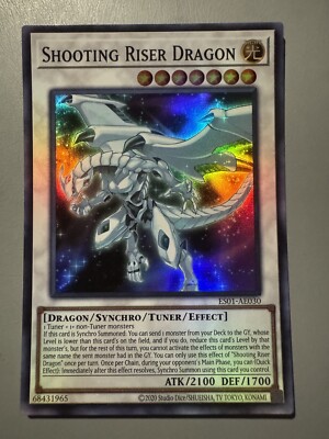 YUGIOH SHOOTING RISER DRAGON ASIA ENGLISH EDITION ES01-AE030 SUPER RARE