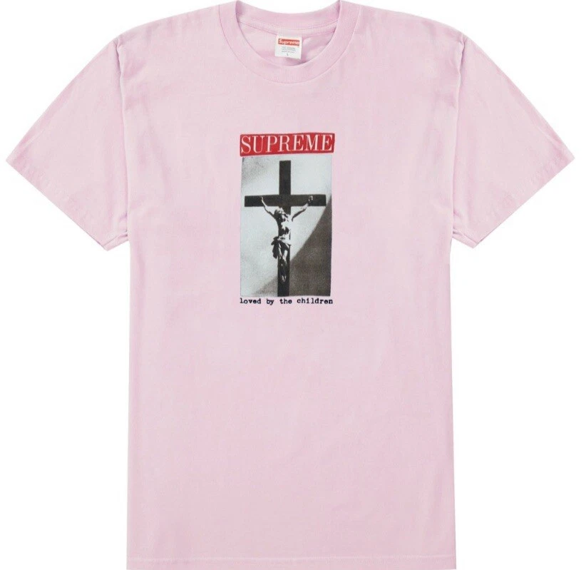 Tee shirt Supreme Loved by the Children rose clair M SS20 neuf