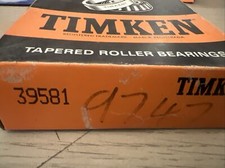 Timken 39581, Tapered Roller Bearing Cone, Made in USA