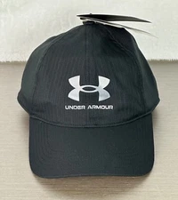 Under Armour Men's Black Baseball Cap / Hat OSFM ISO-Chill Adjustable NWT