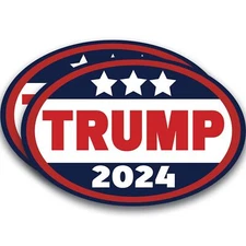 Magnet Me Up Trump 2024 Republican Party Magnet Decal, 4x6 Inch, 2 Pack