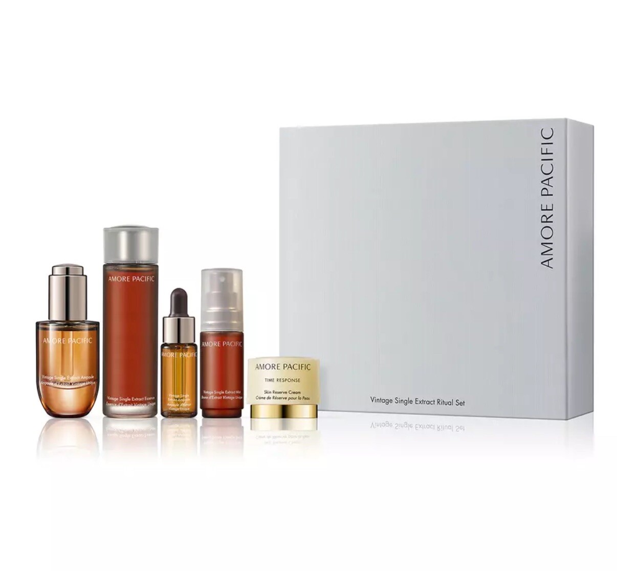 Amore Pacific Vintage Single Extract Ritual Set Anti-Aging Essence Ampoule Mist