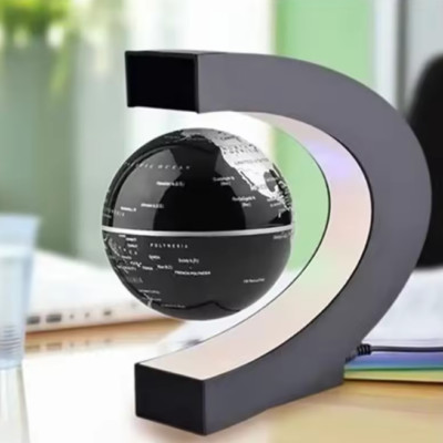 LED Globe Magnetic Levitation Floating Light World Map Rotating Night Lamp NEW