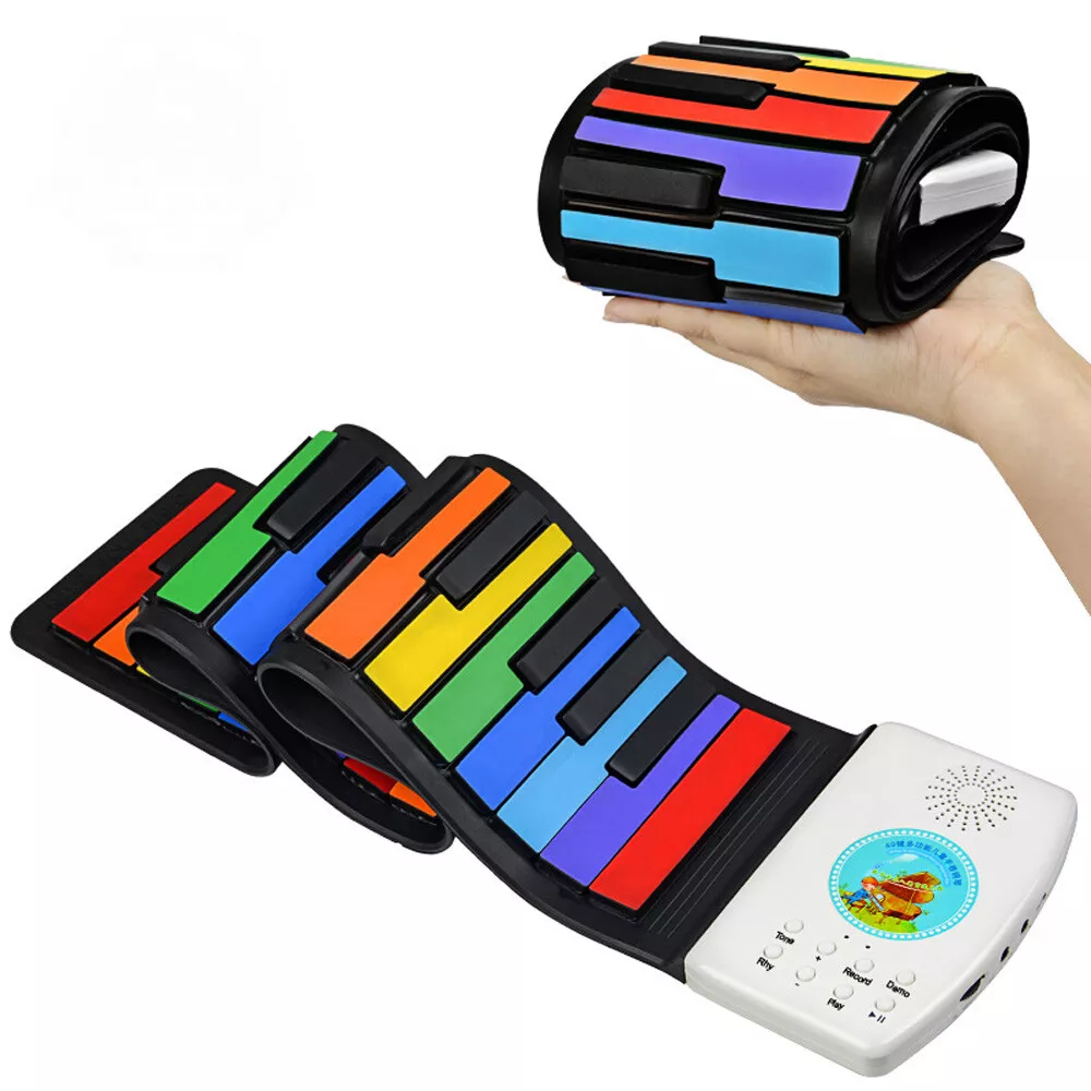 Roll up rainbow piano outlet