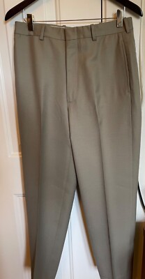 O'Connell's Super 100s Wool Twill Trousers Taupe Size 30
