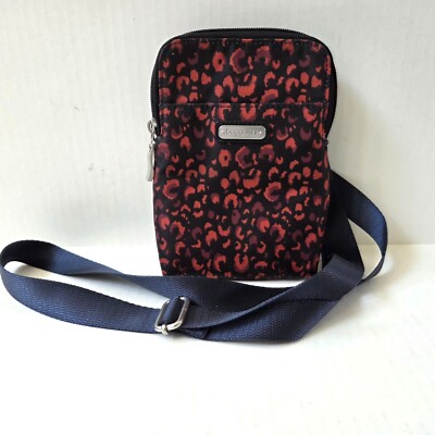 Baggallini Purse Take Two RFID Bryant Crossbody Russet Cheetah