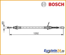 Cable pull, parking brake Bosch 1987482924 for Dodge Caravan