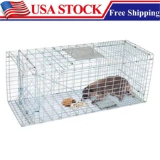 Live Animal Trap Extra Large Rodent Cage Garden Rabbit Raccoon Cat 24"X8"X 7.5"