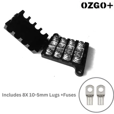 4 in 1 Midi Fuse Holder 200A Block Max 4 Fuses 8 Lugs Dual Battery Setups 4WD