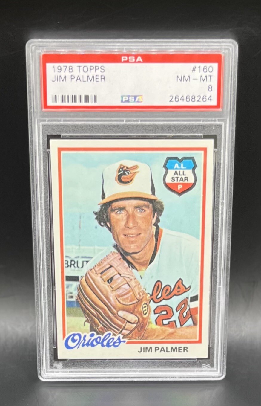 1978 Topps #160 Jim Palmer PSA 8 NM-MT