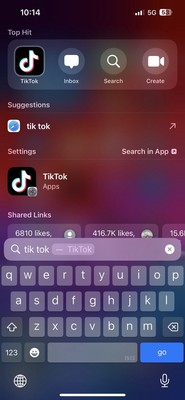 Tik Tok App ( iPhone 13 Pro With Tik Tok App 250gb)