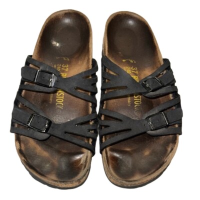 Birkenstock Sandals 240 Size 37- US-6 1/2, Black Sandals