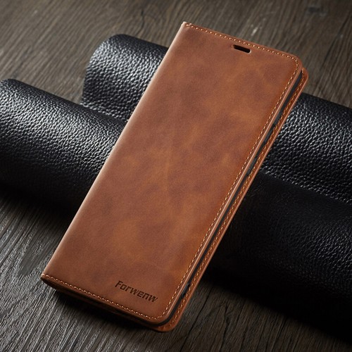 Slim Leather Case for Samsung S22+/S21/S20+ FE Ultra Magnetic Flip Wallet Cover - Photo 3 sur 27