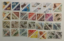 Collezione francobolli triangoli/triangolari - da 50 a 300 francobolli diversi 