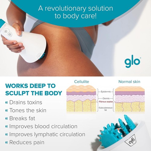 Glo 910+ Glo910+ Anti Cellulite Massager w/Phototherapy for Exfoliation/Drainage - Picture 5 of 7